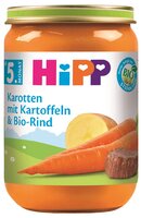 HiPP BIO Mrkva, zemiaky a hovädzie mäso od uk. 4.-6.mesiaca, 190 g