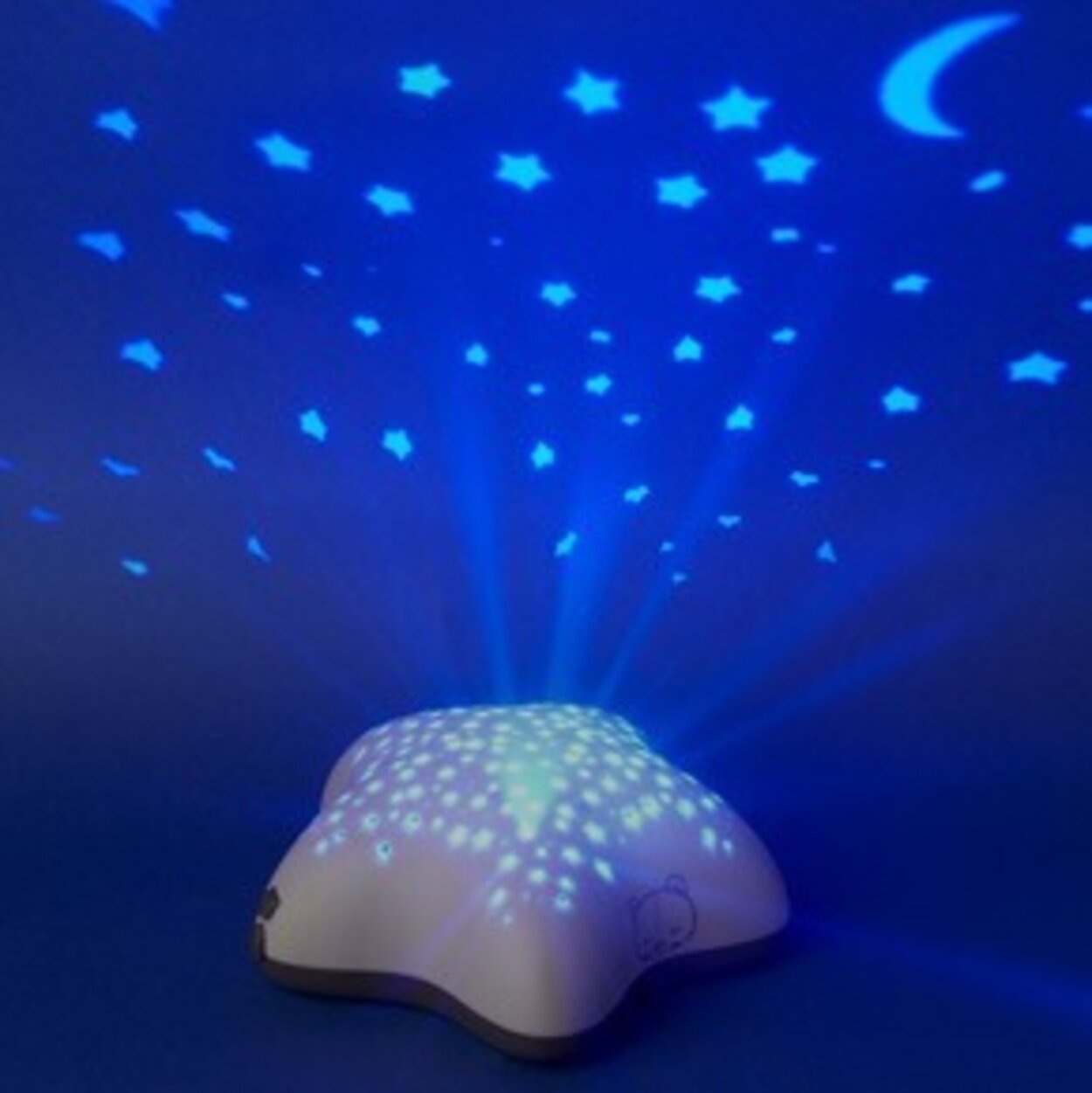 PABOBO Magický hviezdny projektor nočnej oblohy s melódiou micro USB - Star  Beige | Predeti.sk