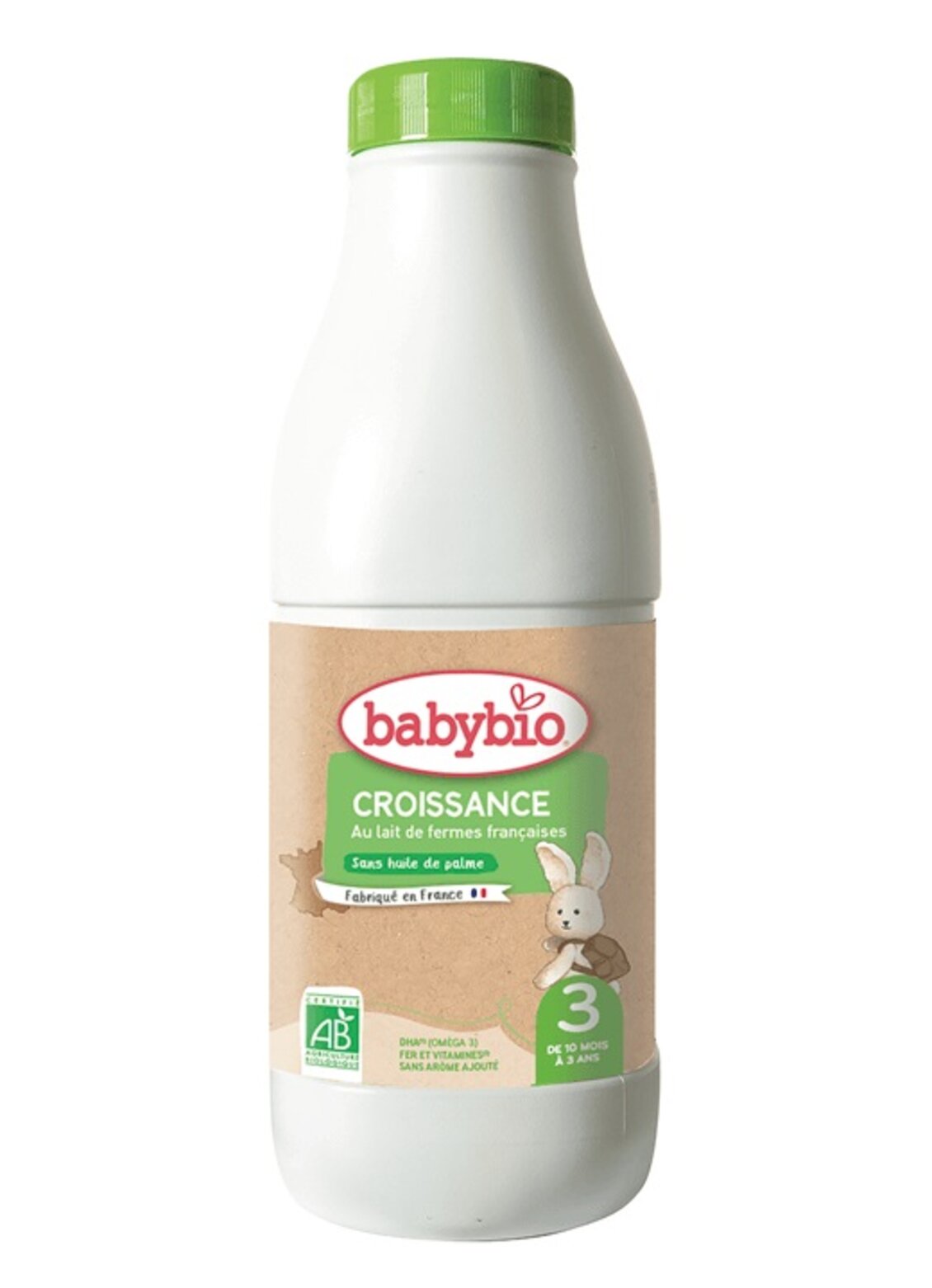 BABYBIO Croissance 3 tekuté dojčenské bio mlieko 1 l | Predeti.sk