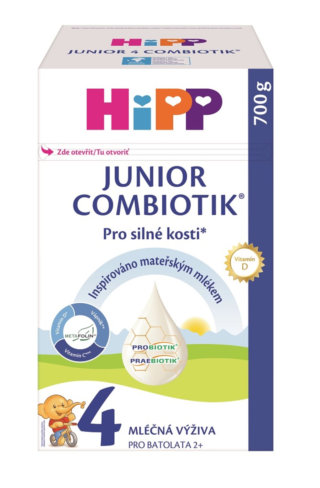 HiPP 4 Junior Combiotik Mlieko batoľacie 700g, 2+ | Predeti.sk