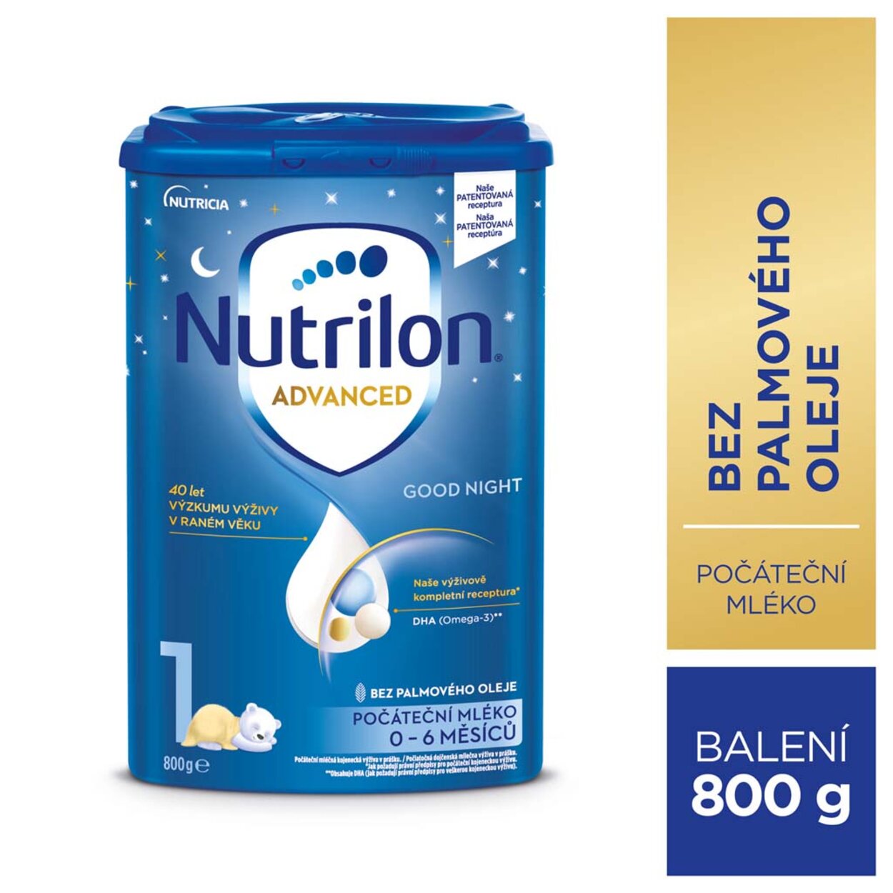 NUTRILON 1 Advanced Good Night počiatočné dojčenské mlieko od narodenia 800  g | Predeti.sk