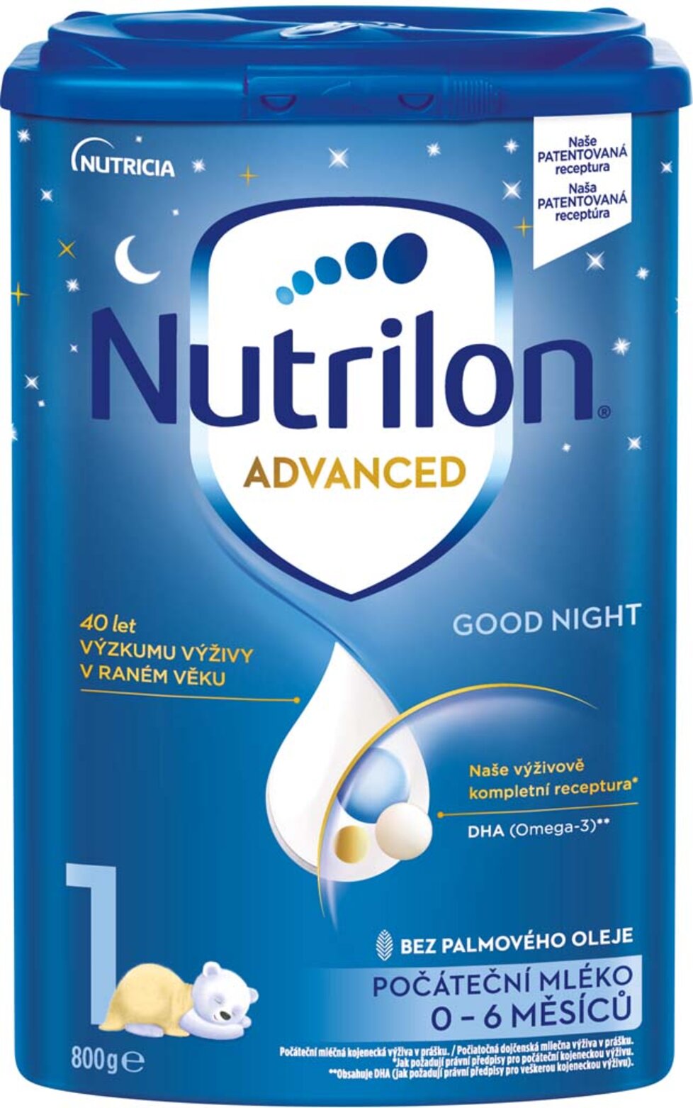 NUTRILON 1 Advanced Good Night počiatočné dojčenské mlieko od narodenia 800  g | Predeti.sk