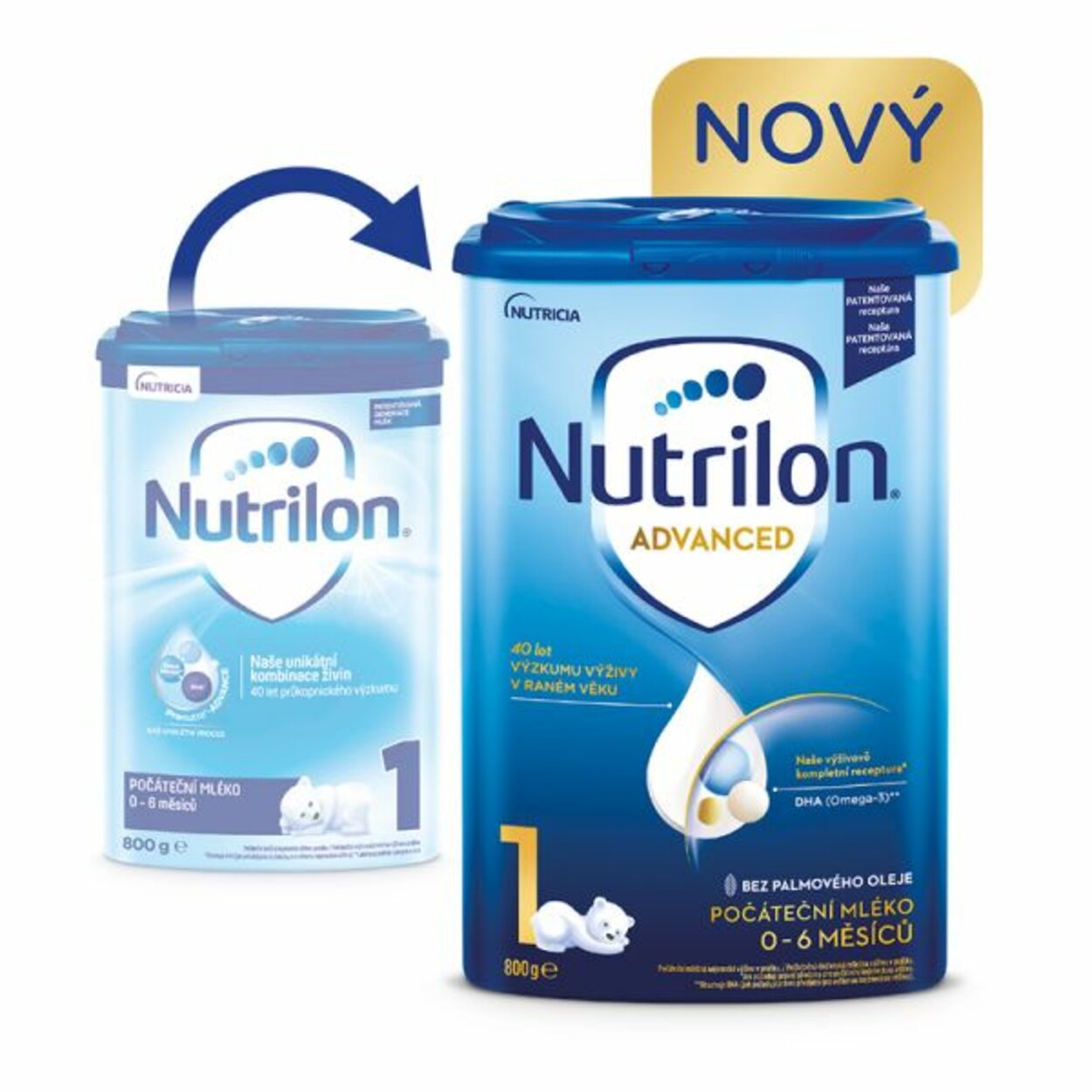 3x NUTRILON 1 Počiatočné dojčenské mlieko 800 g, 0+ | Predeti.sk