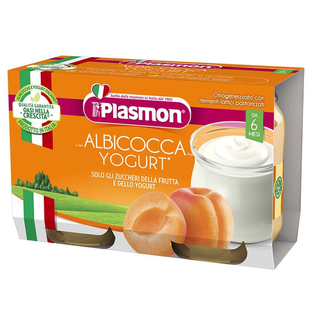 PLASMON Dezert bezlepková jogurt a marhuľa 2x120 g, 6m+ | Predeti.sk