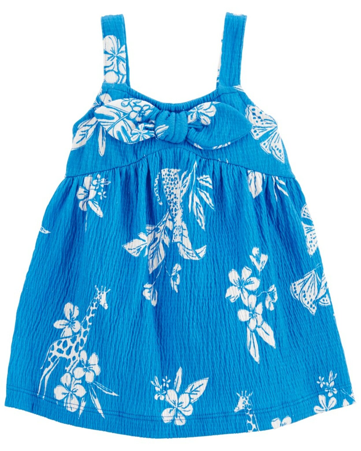 CARTER'S Šaty Blue Floral dievča 12m | Predeti.sk