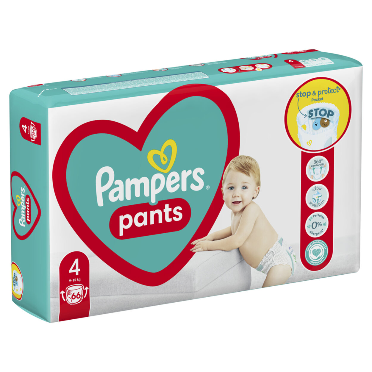 PAMPERS Plienky nohavičkové Active Baby Pants veľ. 4 (66 ks) 9-15 kg |  Predeti.sk