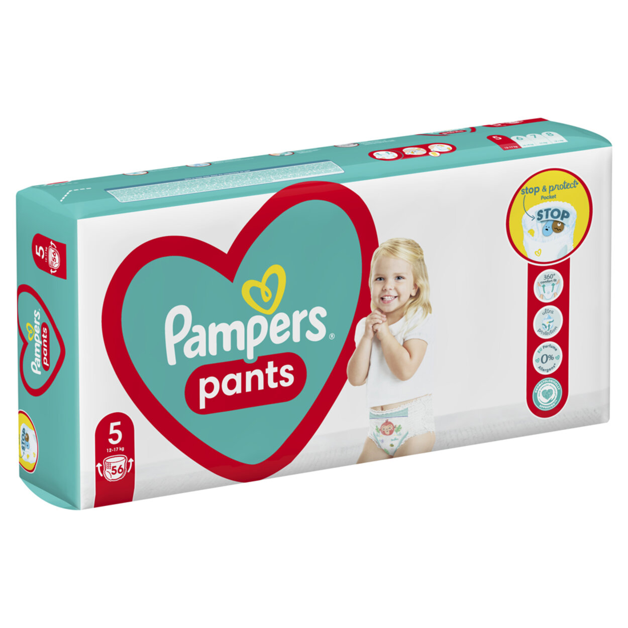 PAMPERS Plienky nohavičkové Active Baby Pants veľ. 5 (56 ks) 12-17 kg |  Predeti.sk