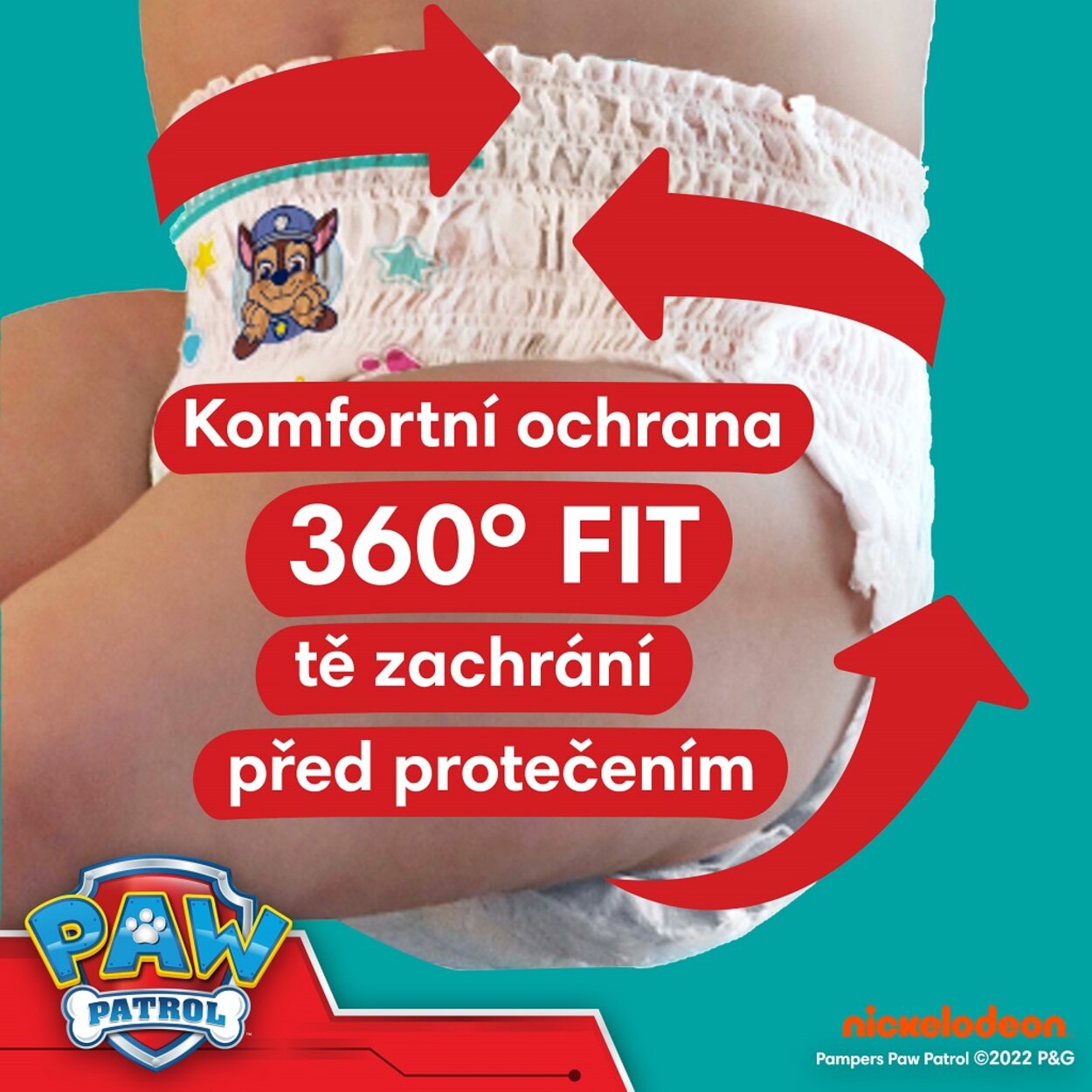 PAMPERS Plienky nohavičkové Active Baby Pants Paw Patrol veľ. 6 (14-19 kg)  120 ks | Predeti.sk