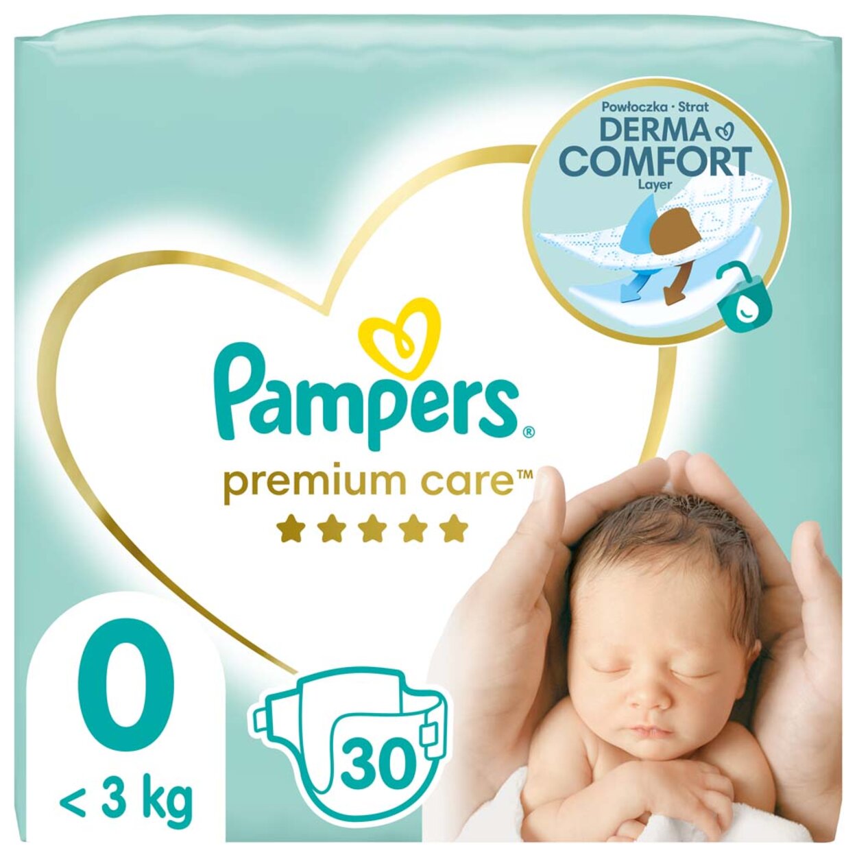 PAMPERS Premium Care Plienky jednorazové 0 (do 2,5 kg) 30 ks | Predeti.sk
