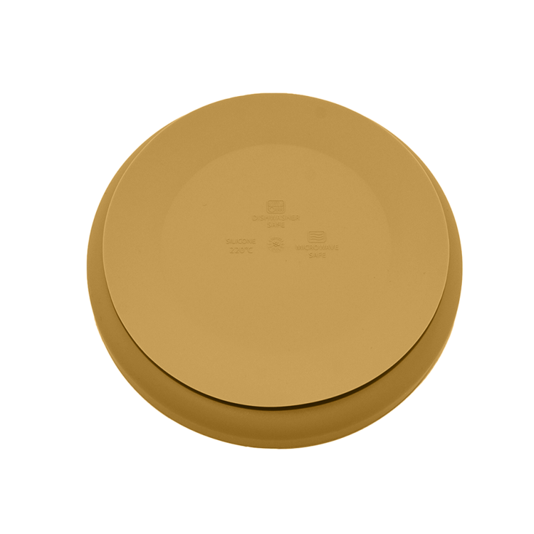 PETITE&MARS Set jedálenský silikónový TAKE&MATCH 2 ks tanier + miska  Intense Ochre 6m+ | Predeti.sk