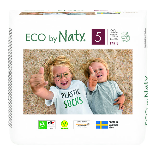 ECO BY NATY PANTS Nohavičky plienkové jednorazové 5 (12-18 kg) 20 ks |  Predeti.sk